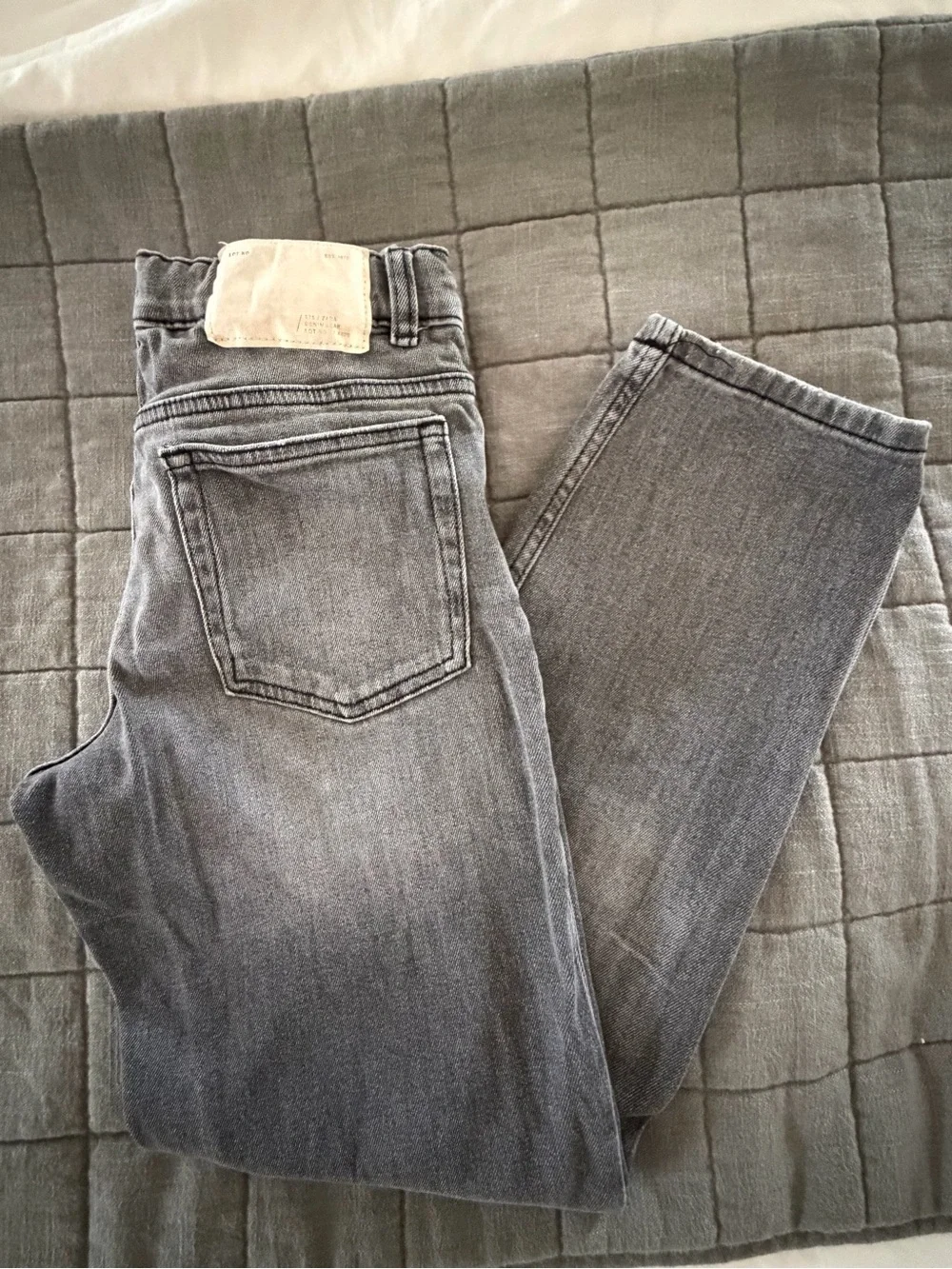 Zara Boys Straight Grey Denim Jeans